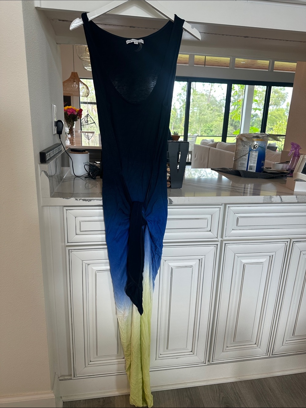 Young Fabulous & Broke Ombre Tank Jumpsuit - Black, Blue, Yellow